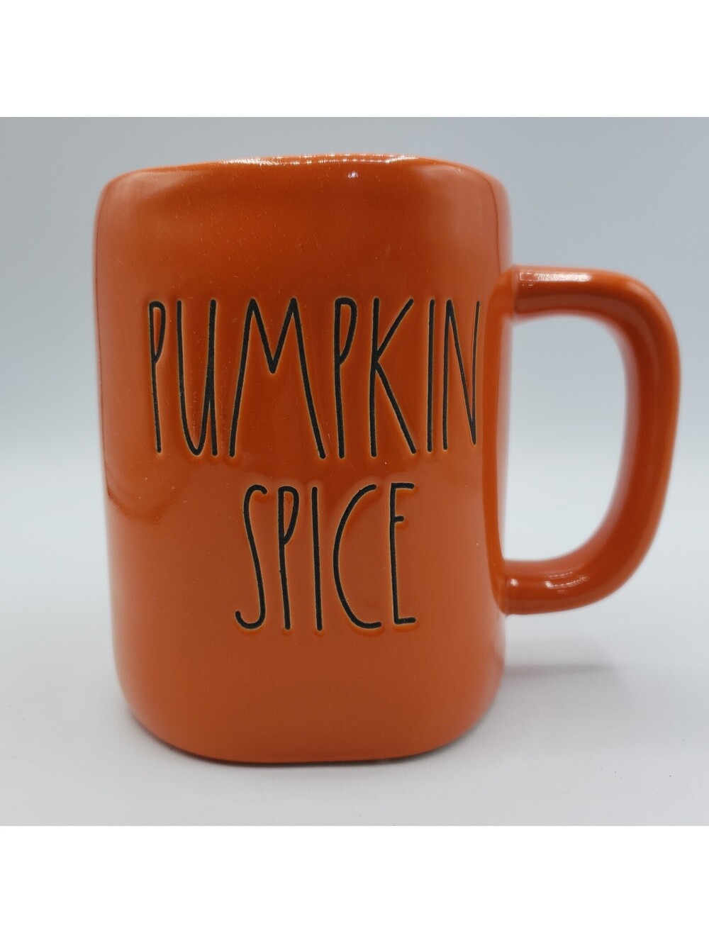 Rae Dunn Pumpkin Spice Halloween Coffee Mug Orange Magenta Cup Tea Cocoa